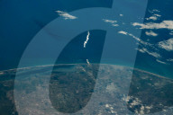 SpaceX Starship 6 launch seen from space