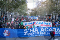 Barcelona, Massive housing protest in Barcelona