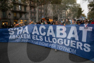 Barcelona, Massive housing protest in Barcelona