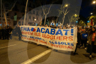 Barcelona, Massive housing protest in Barcelona