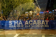 Barcelona_Massive housing protest in Barcelona