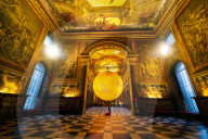 Mars by Luke Jerram at the Old Royal Naval College’s Painted Hall, Greenwich, London, UK.