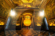 Mars by Luke Jerram at the Old Royal Naval College’s Painted Hall, Greenwich, London, UK.