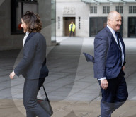 Guests depart for Sunday with Laura Kuenssberg at the BBC, Broadcasting House, London, UK.
