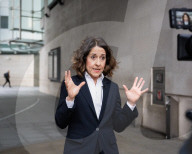 Guests depart for Sunday with Laura Kuenssberg at the BBC, Broadcasting House, London, UK.