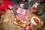 Tomato wine to wash down a Pizza Hut pizza
