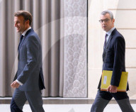 Le président de la République française, Emmanuel Macron lors d'une réception des préfets au palais présidentiel de l'Elysée à Paris