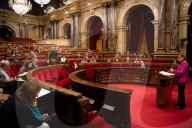 Plenary session in the Parliament of Catalonia