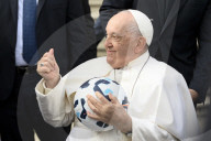 Papa Francesco durante l'udienza generale del mercoledÃ¬
