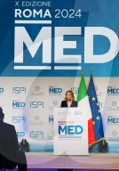 Il Presidente Giorgia Meloni alla decima edizione dei Rome MED Dialogues