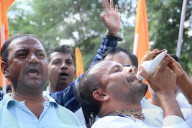 Indians protest for release of Hindu priest imprisoned in Bangladesh