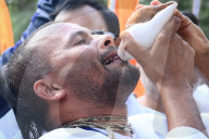 Indians protest for release of Hindu priest imprisoned in Bangladesh