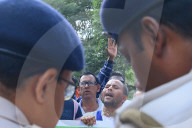 Indians protest for release of Hindu priest imprisoned in Bangladesh