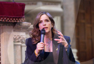 Noa Tishby In conversation with Phil Rosenberg, President of the Board of Deputies of British Jews at West London Synagogue, London, UK.