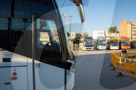 Barcelona - First day of the bus drivers' strike