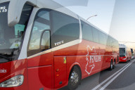 Barcelona - First day of the bus drivers' strike