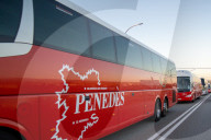 Barcelona - First day of the bus drivers' strike