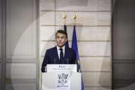 Le président de la République, Emmanuel Macron reçoit son homologue le président de la République fédérale du Nigéria, Bola Tinubu au Palais présidentiel de l'Elysée à Paris