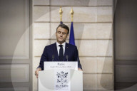Le président de la République, Emmanuel Macron reçoit son homologue le président de la République fédérale du Nigéria, Bola Tinubu au Palais présidentiel de l'Elysée à Paris
