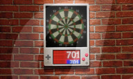 Electronic dafts game keeps the score
