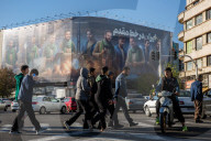 Tehran billboards boasting of Iran's military capabilities