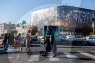 Tehran billboards boasting of Iran's military capabilities