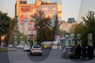 Tehran billboards boasting of Iran's military capabilities