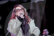 Julie Pietri à l'occasion de la 12ème édition du festival solidaire Soupe en Scène, mené par le chef Fabrice Bonnot au profit de l'association Notre Dame des Sans Abri sur la place de la République à Lyon