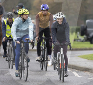Zara Tindall takes part in charity cycle ride