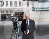 Guests arrive for Sunday with Laura Kuenssberg at the BBC, Broadcasting House, London, UK.