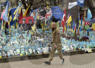 Memorial to defenders of Ukraine in Maidan Square