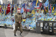 Memorial to defenders of Ukraine in Maidan Square