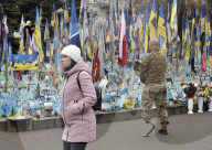 Memorial to defenders of Ukraine in Maidan Square