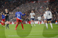 Women's international friendly between England and the USA at Wembley Stadium, London, UK.