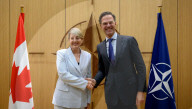 NATO SecGen Rutte meets Canada's Minister of Foreign Affairs, Joly