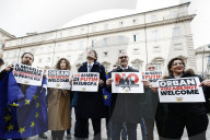 Roma - Flash Mob di +Europa contro la visita di Orban