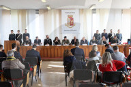 Conferenza stampa su maxi operazione &#x2019;Ndrangheta in Questura a Brescia
Conferenza stampa su maxi operazione &#x2019;Ndrangheta in Questura a Brescia