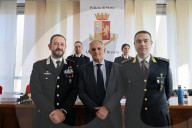 Conferenza stampa su maxi operazione &#x2019;Ndrangheta in Questura a Brescia
Conferenza stampa su maxi operazione &#x2019;Ndrangheta in Questura a Brescia