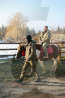 Hutsul ponies help with rehabilitation of Ukrainian military