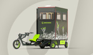 Tiny mobile home - pulled by trike