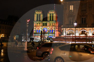 illustrations de la Cathédrale Notre-Dame de Paris lors des préparations pour la cérémonie de réouverture