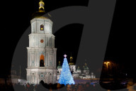 Ukraine’s main Christmas tree lit up in Kyiv