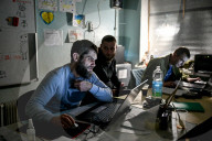 Ukraine Military surgical team works the frontline