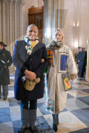 Messe de consécration du mobilier liturgique de la cathédrale Notre-Dame de Paris, en présence de personnalités, à l'occasion de sa réouverture après un incendie ravageur