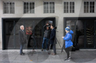 Guests depart for Sunday with Laura Kuenssberg at the BBC, London, UK.