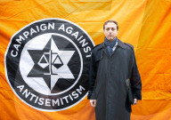 British Jews and allies from across the UK, march together against antisemitism from The Royal Courts of Justice to Parliament Square, London, UK