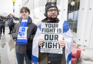 British Jews and allies from across the UK, march together against antisemitism from The Royal Courts of Justice to Parliament Square, London, UK