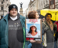 British Jews and allies from across the UK, march together against antisemitism from The Royal Courts of Justice to Parliament Square, London, UK