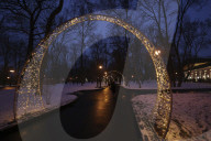 Christmas lights in Kharkiv