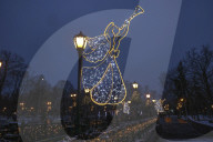 Christmas lights in Kharkiv